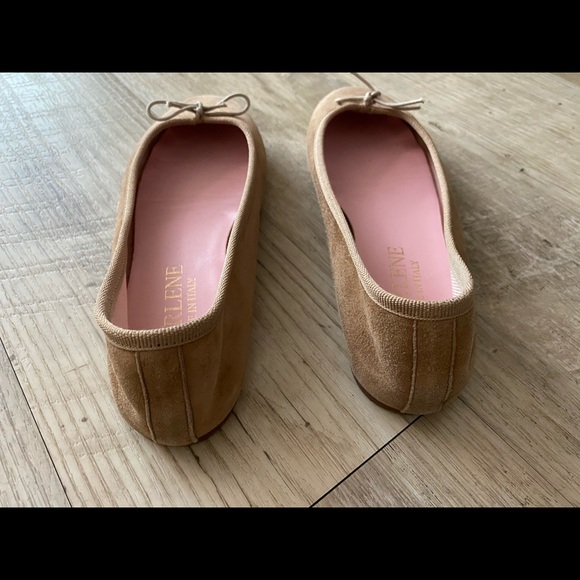 Suede classic ballet Italian shoes, Size 36 - Picture 3 of 4